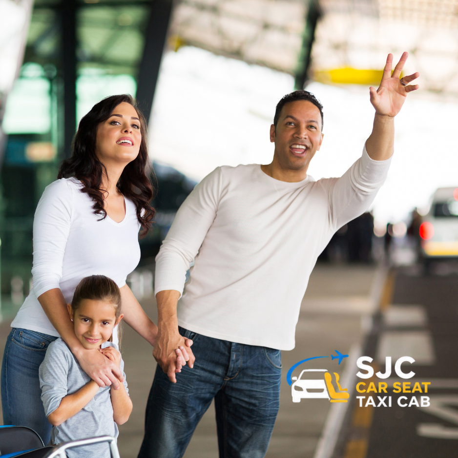 SJC Car Seat Taxi Cab, San Jose, California